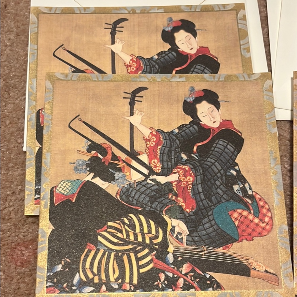 Japanese Art Greeting Card Set by MFA Boston Japanese Ukiyo-e Paintings - Picture 3 of 10